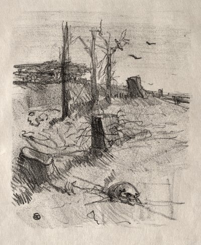 Un cimetière en Galicie - Henri de Toulouse-Lautrec
