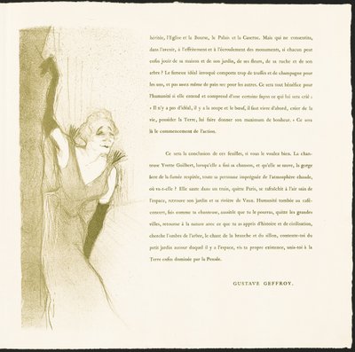 Yvette Guilbert - Henri de Toulouse-Lautrec