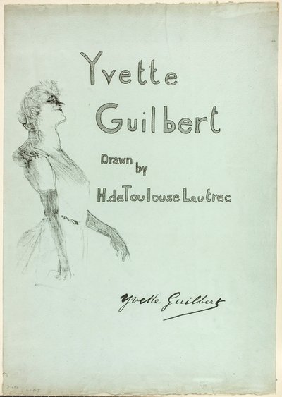Yvette Guilbert sur scène, de Yvette Guilbert - Henri de Toulouse-Lautrec