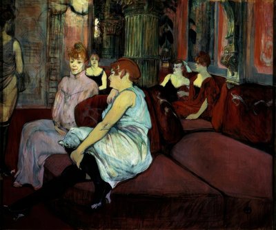 Au Salon de la rue des Moulins - Henri de Toulouse Lautrec