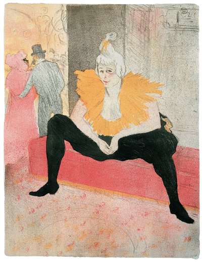 La Clownesse assise - Henri de Toulouse Lautrec