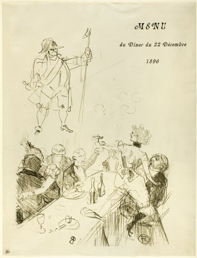 Le Suisse, Menu - Henri de Toulouse Lautrec