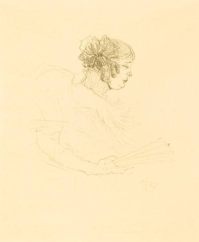 Luce Myrès, de profil - Henri de Toulouse Lautrec