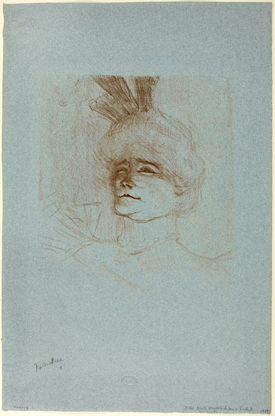 Portrait de Mademoiselle Marcelle Lender, vue de trois quarts - Henri de Toulouse Lautrec