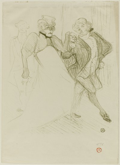 Réjane et Galipaux, dans Madame Sans-Gêne - Henri de Toulouse Lautrec
