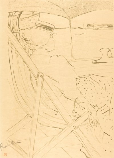 La passagère du 54 - Promenade en yacht, 1896 - Henri de Toulouse Lautrec