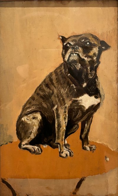 Touc, assis sur une table - Henri de Toulouse Lautrec