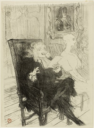 Truffier et Moreno, dans Les Femmes Savantes - Henri de Toulouse Lautrec