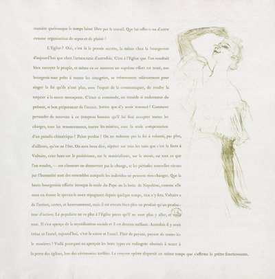 Yvette Guilbert - Série française : N° 7 - Henri de Toulouse Lautrec