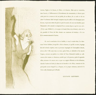 Yvette Guilbert - Henri de Toulouse Lautrec