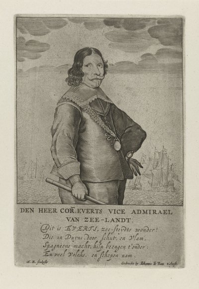 Portrait de Cornelis Evertsen - Henrick Rochuszn van Dagen