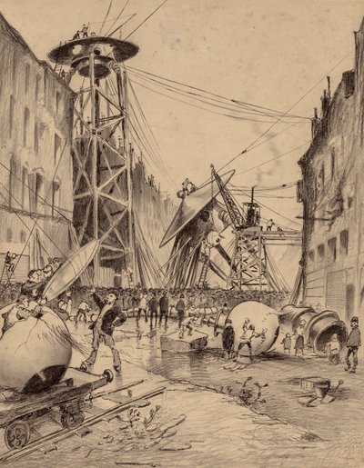 Humains disséquant des machines de guerre martiennes - Henrique Alvim Correa