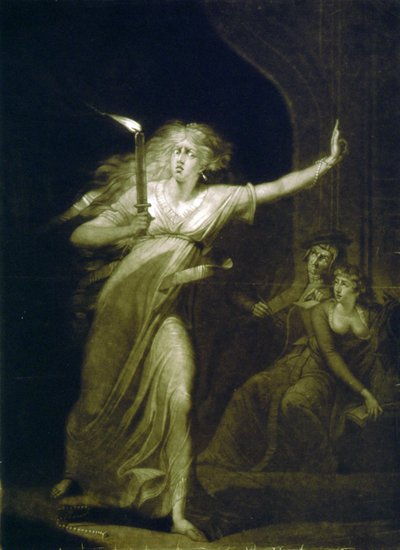 Lady Macbeth, Acte 5 scène 1, pourquoi alors il est temps de le faire. peint d