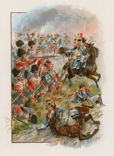 Place des 42e Highlanders chargée par les cuirassiers français à Quatre Bras, 16 juin 1815 - Henry A. Payne