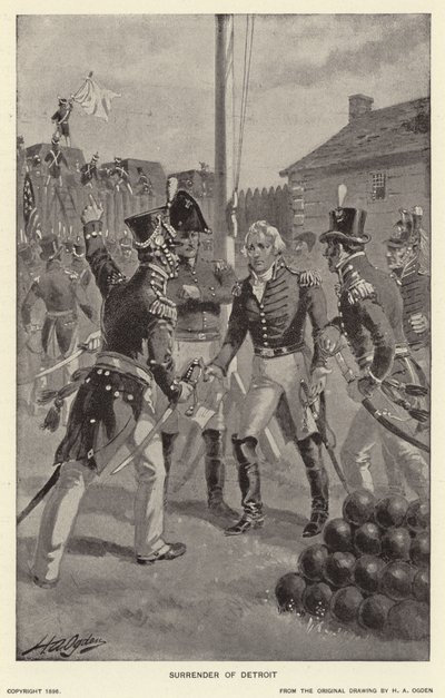 Reddition de Détroit - Henry Alexander (after) Ogden