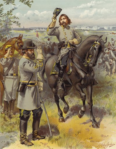 Le général Pickett recevant l