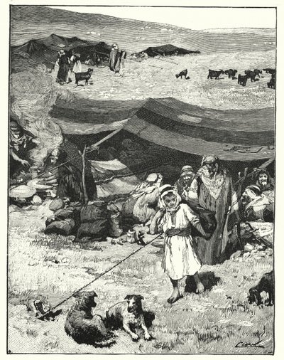 Un campement bédouin - Henry Andrew Harper