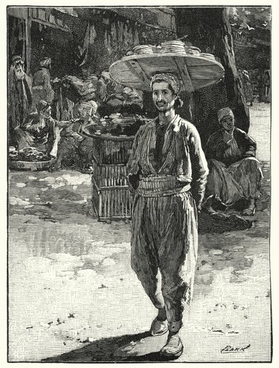 Boulanger oriental avec un panier sur la tête - Henry Andrew Harper