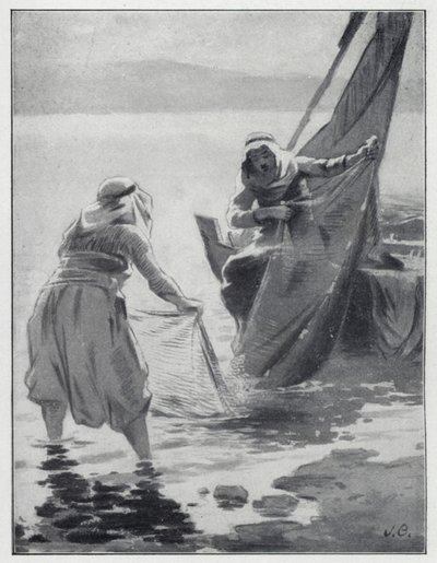 Lavage des filets à la mer de Galilée - Henry Andrew Harper