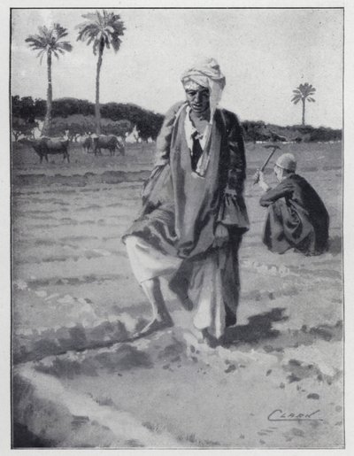 Arrosage avec le pied à Gizeh, Égypte - Henry Andrew Harper
