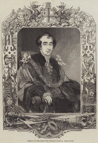 Portrait du très honorable William Magnay, Lord Maire - Henry Anelay