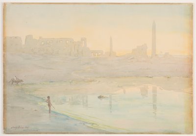 Lac Sacré, Karnak, 1905 - Henry Bacon