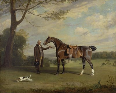 Le palefrenier du comte de Shrewsbury tenant un chasseur - Henry Bernard Chalon