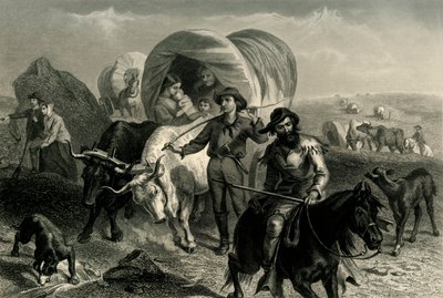 Les Émigrants traversant les plaines, vers 1869, 1874 - Henry Bryan Hall Jr.