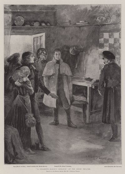 Une romance de fabricant de cigarettes, au Court Theatre - Henry Charles Seppings Wright