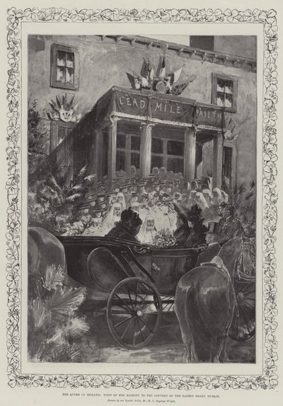 La Reine en Irlande, visite de Sa Majesté au Couvent du Sacré-Cœur, Dublin - Henry Charles Seppings Wright