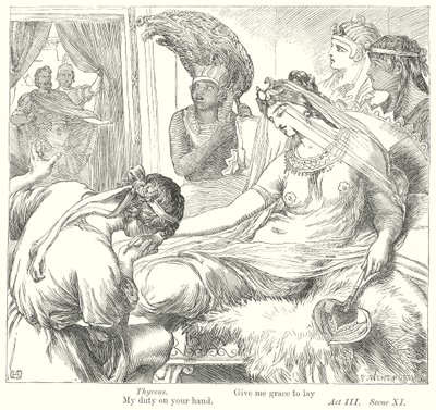 Antoine et Cléopâtre (gravure) - Henry Courtney (after) Selous