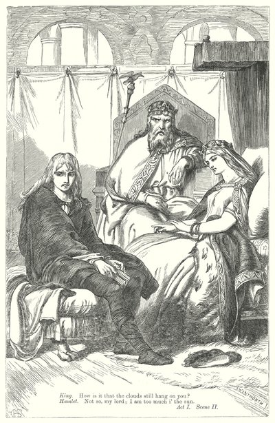 Hamlet (gravure) - Henry Courtney (after) Selous