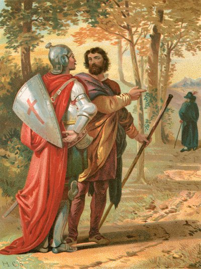 Christian et Hopeful dépassent By-ends - Henry Courtney Selous