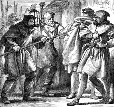 Scène de Beaucoup de bruit pour rien de Shakespeare, 1870 - Henry Courtney Selous