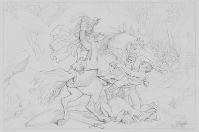 Épisode de la vie de Robert Bruce, selon Sir Walter Scott - Henry Courtney after Selous