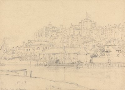 Château de Windsor vu du Brocas - Henry Edridge