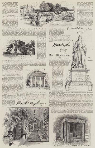 Palais de Blenheim illustré - Henry Edward Tidmarsh