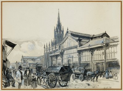 Marché de Campfield et église Saint-Matthieu - Henry Edward Tidmarsh