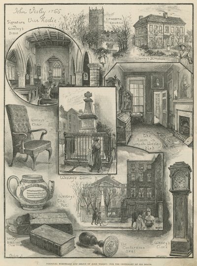 Mémoriaux personnels et reliques de John Wesley : pour le centenaire de sa mort - Henry Edward Tidmarsh