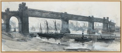 Canal maritime, pont de Runcorn - Henry Edward Tidmarsh