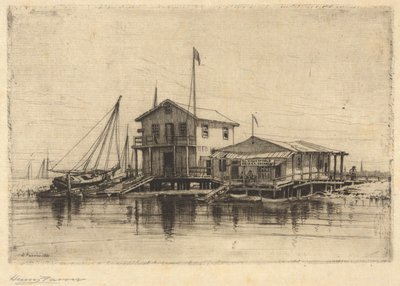 Sur le ruisseau, Long Island - Henry Farrer