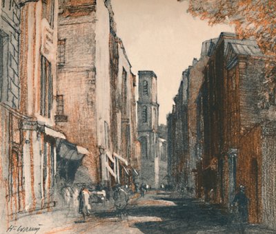 On peut vraiment les appeler des boutiques de village, vers 1927 - Henry Franks Waring