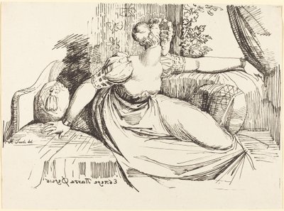 Une Femme Assise près de la Fenêtre - Johann Heinrich Füssli