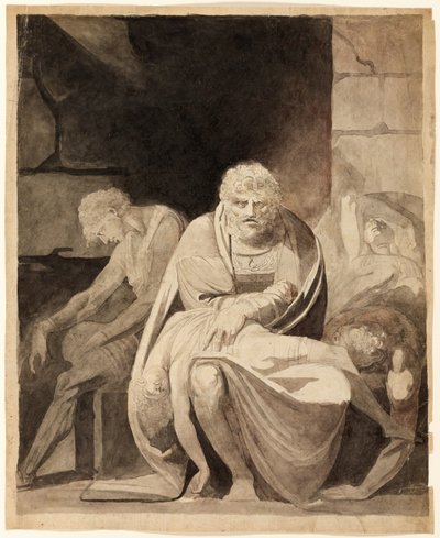 Ugolino et ses fils meurent de faim dans la tour - Henry Fuseli