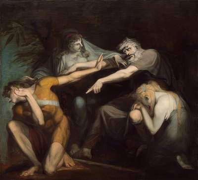 Œdipe maudit son fils Polynice - Johann Heinrich Füssli