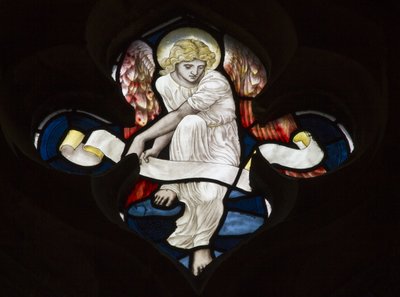 Tracery en quatre-feuilles, Ange - Henry Holiday