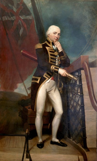 Portrait du contre-amiral Cuthbert Collingwood (1748-1810), second de Horatio Nelson (1758-1805) à la bataille de Trafalgar (1805) - Henry Howard