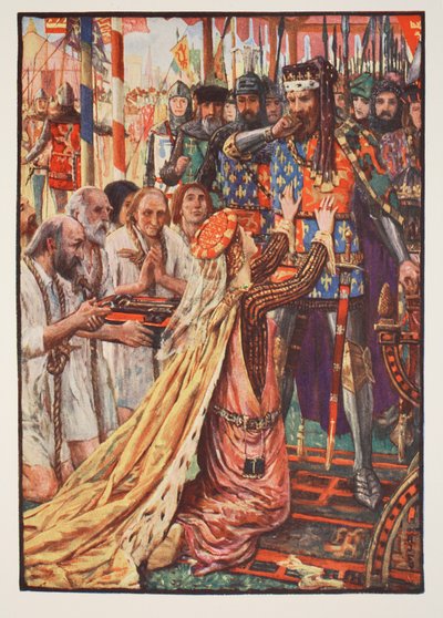 Édouard III à Calais, illustration de 