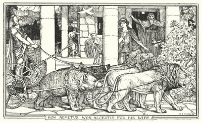 Comment Admète a gagné Alceste pour épouse (lithographie) - Henry Justice Ford