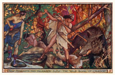 Comment Atalante et Méléagre ont tué le sanglier de Calydon - Henry Justice Ford